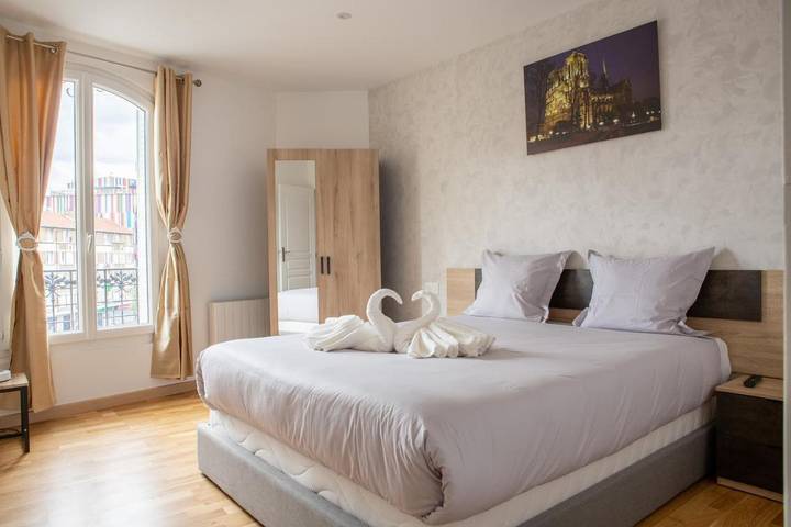 Appartement de vacances pour 5 personnes, avec Balcon et Vue