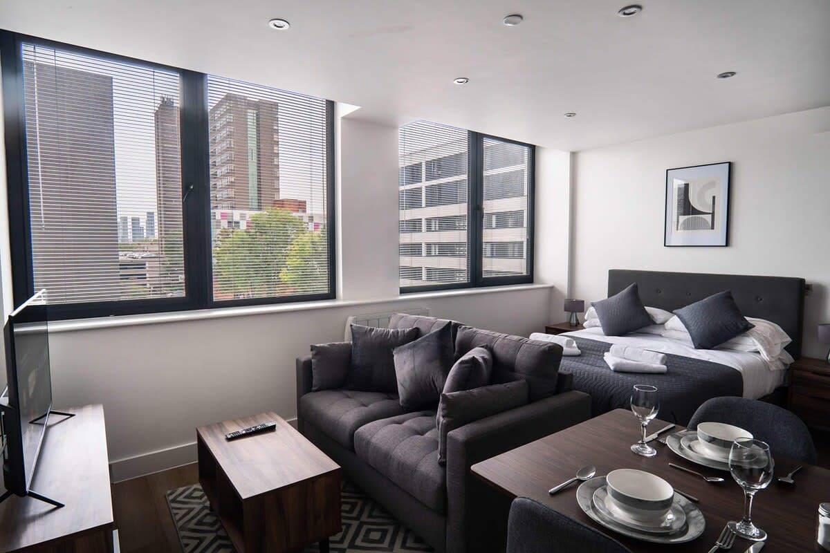 Appartement entier, Stay Zeni, Alexandra Rise Manchester Chic Studio in Grand Manchester