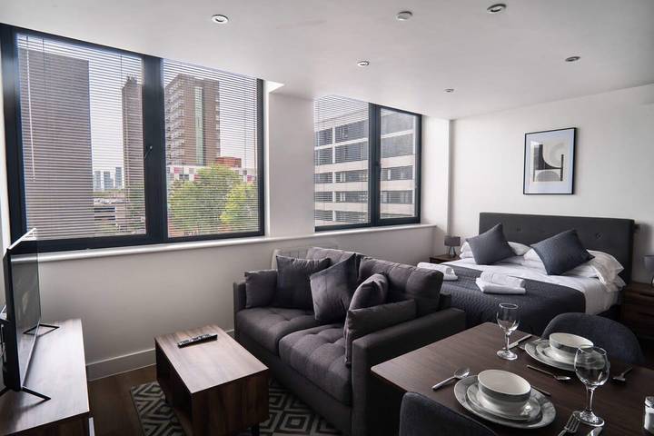 Apartamento entero, Stay Zeni, Alexandra Rise Manchester Chic Studio in Gran Mánchester