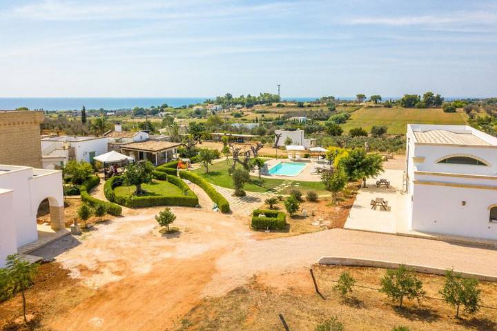 B&b per 4 persone, con Balcone e Terrazza nonché Giardino e Piscina a Salve