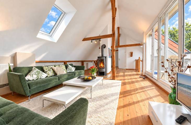 Ganze Wohnung, Villa Emmy 09 - Kamin und Haustiere erlaubt in Strand Heringsdorf, Heringsdorf