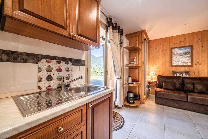 Studio entier, Studio 'Au Rêve Savoyard 1' avec terrasse partagée, pour 2 personnes in Station de Morillon, Grand Massif
