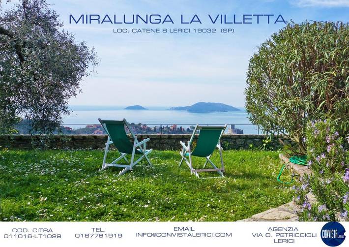 Villa per 11 persone, con Terrazza e Giardino nonché Piscina e Panorama a Lerici