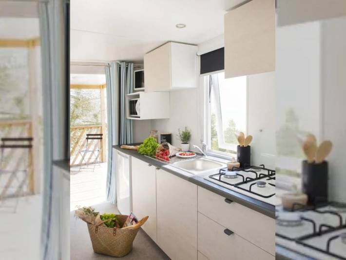 Mobil home pour 4 personnes, avec terrasse et piscine à Le Pradet - 3