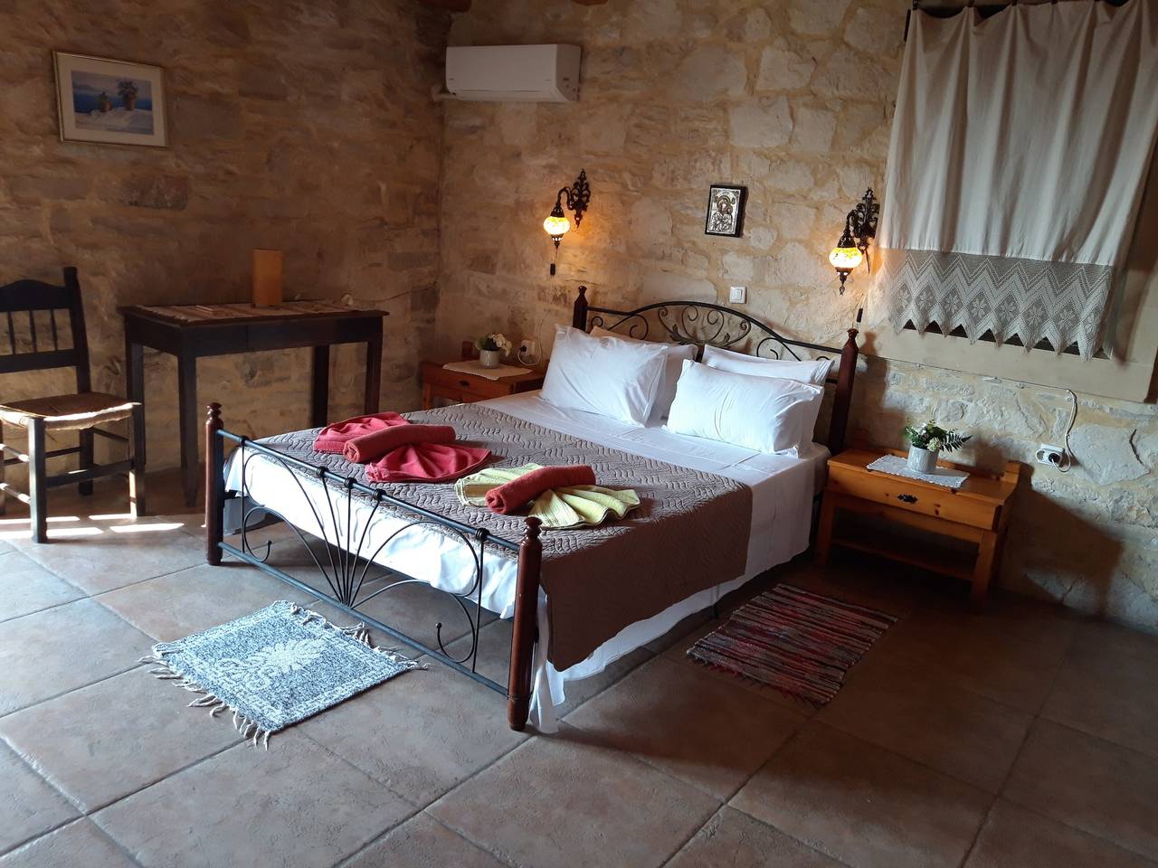 Finca 'Vila Aloni' mit privater Terrasse, Wlan und Klimaanlage in Alfa, Rethymno und Umgebung