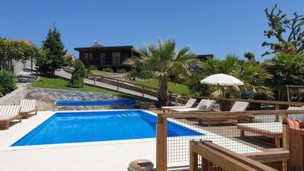 Gîte pour 6 personnes, avec piscine ainsi que jardin et vue dans Castelo do Neiva