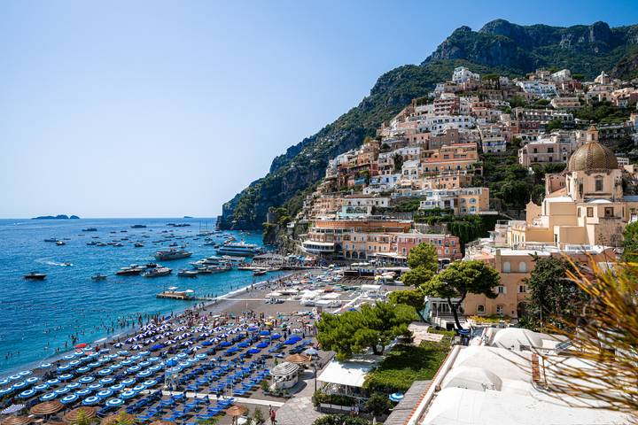 Villa per 8 persone, con balcone/terrazza e vista oceano nonché panorama, con animali domestici a Positano