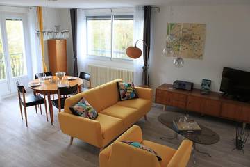 Gîte pour 4 personnes, avec jardin et balcon à Châtel-Guyon