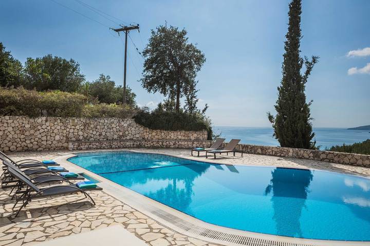 Ferienhaus für 8 Personen, mit Pool und Garten sowie Balkon und Meerblick in Kefalonia - 3