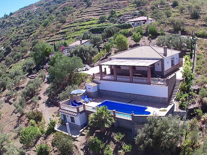 Ferienhaus 'Casa Miranda' mit Meerblick, privatem Pool und privater Terrasse in Árchez, Costa del Sol