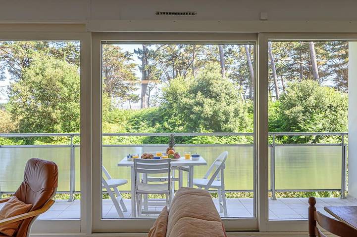 Gîte pour 5 personnes, avec balcon dans Plage Men Er Beleg