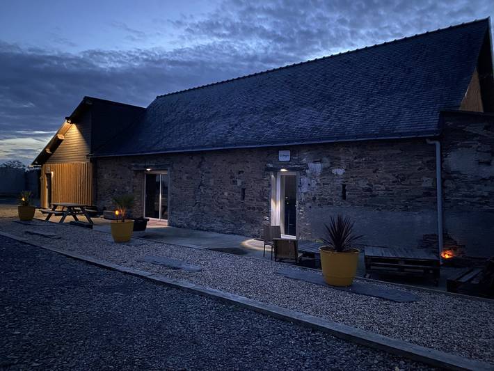 Log cabin for 12 people, with garden in 