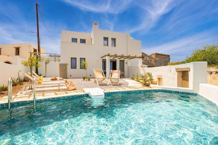 Villa for 6 people, with terrace in Rethymnon