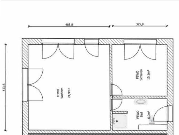 Ferienwohnung für 4 Personen, mit Terrasse und Garten in Dargen - 4