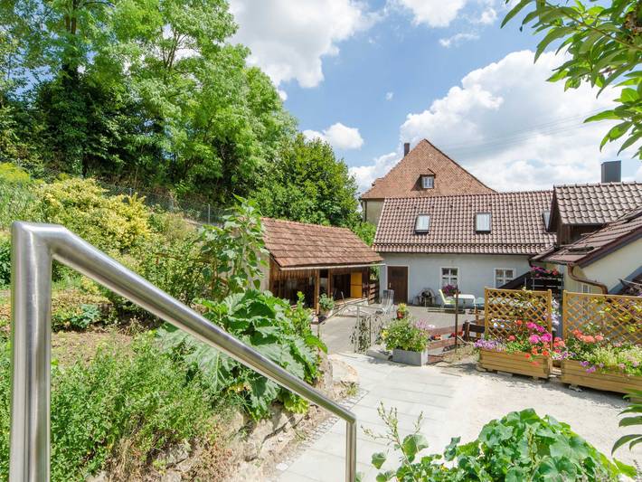 Ferienwohnung für 3 Personen, mit Balkon und Terrasse sowie Garten in der Fränkische Schweiz