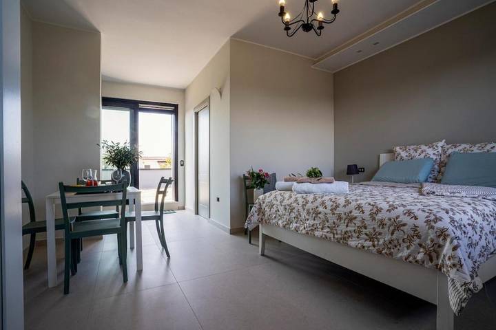 Appartement de vacances pour 3 personnes, avec vue et jardin