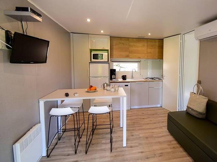 Camping Sites et Paysages - Les Pinèdes  - Mobilheim 4 personen - Cottage Premium Bora in La Colle-sur-Loup, Mittelmeerküste (Frankreich)