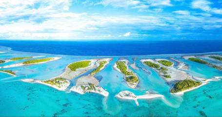 Hôtel pour 4 personnes, avec terrasse ainsi que jardin et vue dans Rangiroa