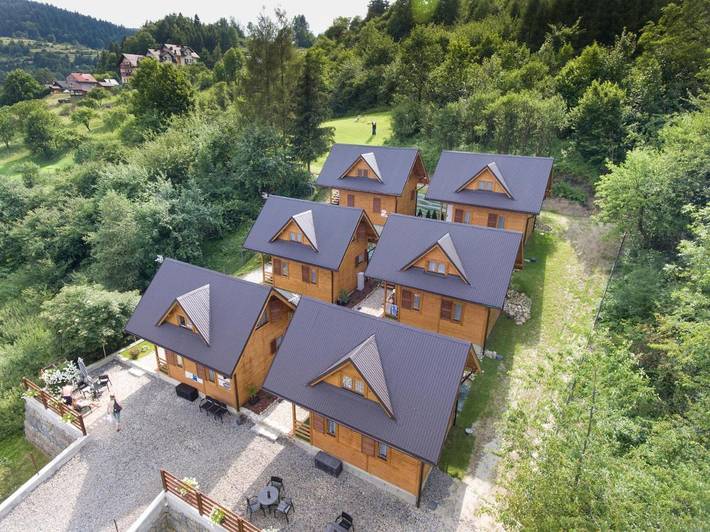 Apartament wakacyjny dla 4 osób, z Balkon i Taras oraz Ogród i Widok w Krościenko nad Dunajcem