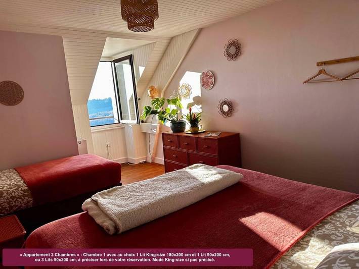 Chambre d’hôte pour 3 personnes, avec jardin et vue dans Cascades de Gimel