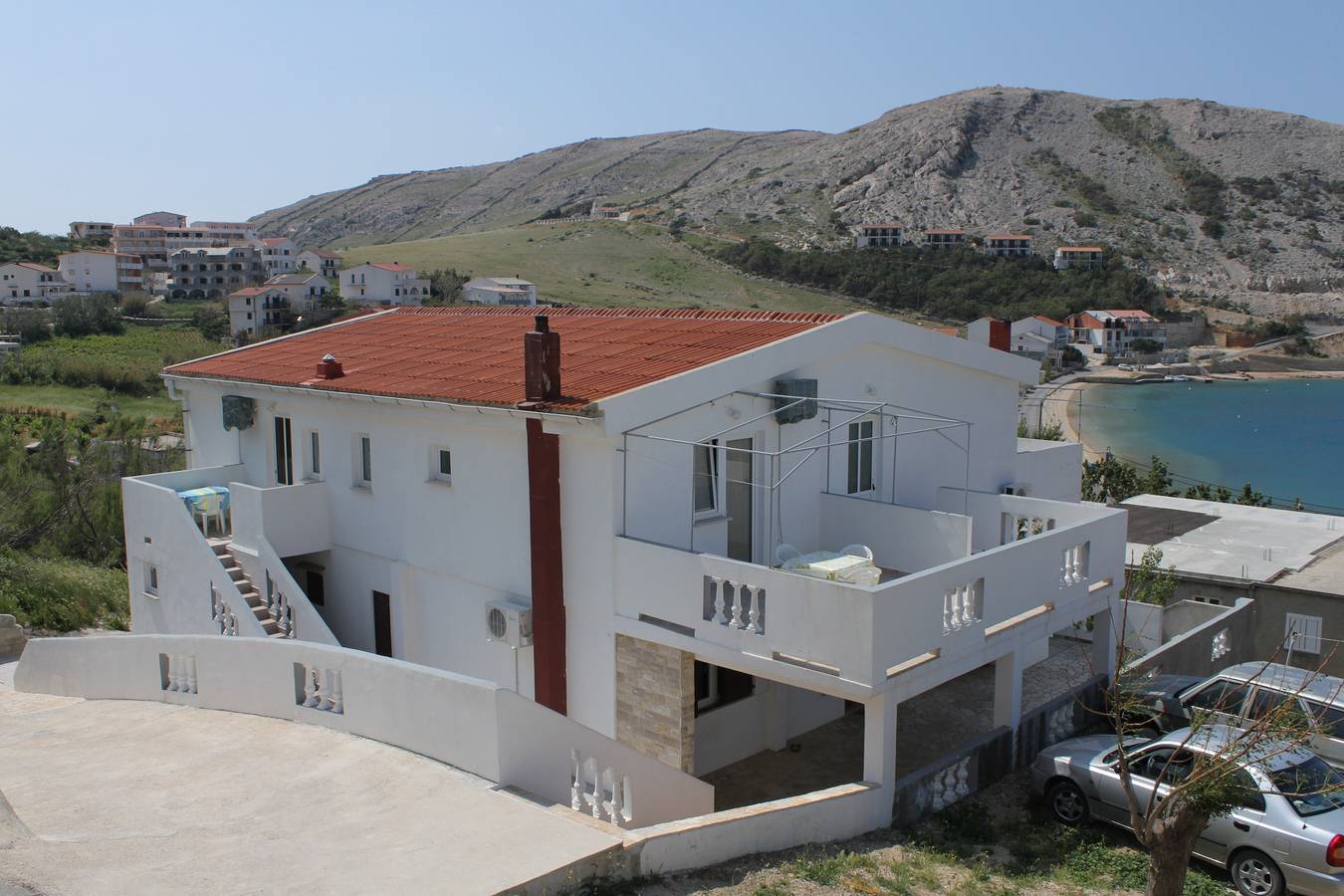 Ganze Wohnung, 1-Zimmer-Ferienwohnung mit Terrasse und Meerblick Metajna, Pag A-6336-f in Metajna, Pag