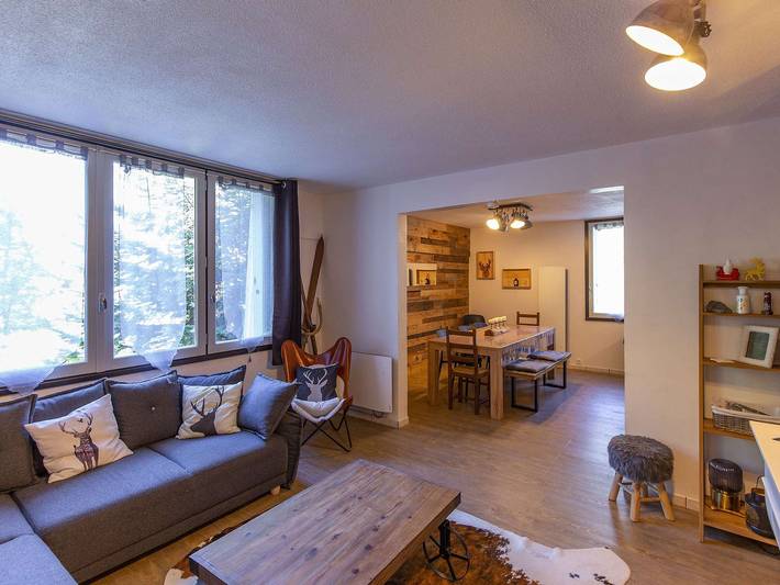 Ganze Wohnung, Geräumige Ferienwohnung für 8 Personen, 3 Schlafzimmer, nahe Skigebiet und Geschäfte, Gourette in Gourette, Eaux-Bonnes