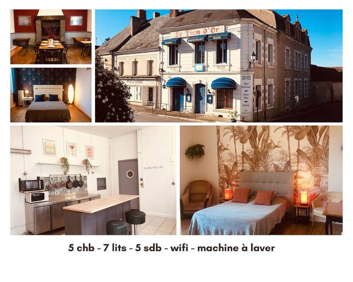 Gîte pour 14 personnes à Écueillé