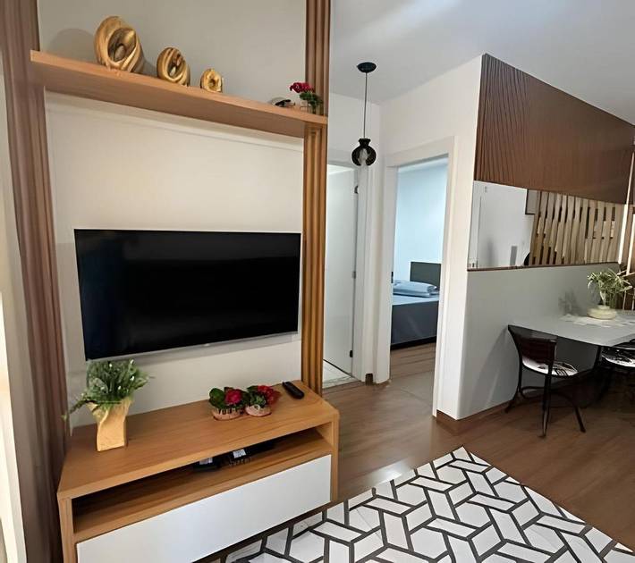 Casas e apartamentos de temporada para 6 pessoas, com vista e piscina e ainda jardim em Extrema