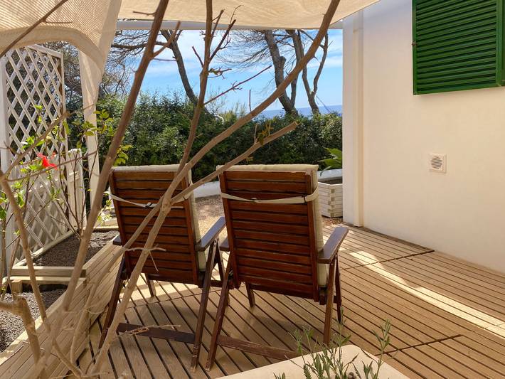 Bungalow for 4 people with terrace in Platja de Migjorn, Formentera