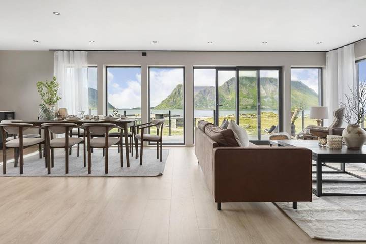 Ferienhaus für 8 Personen, mit Ausblick und Sauna sowie Terrasse in Vågan - 3