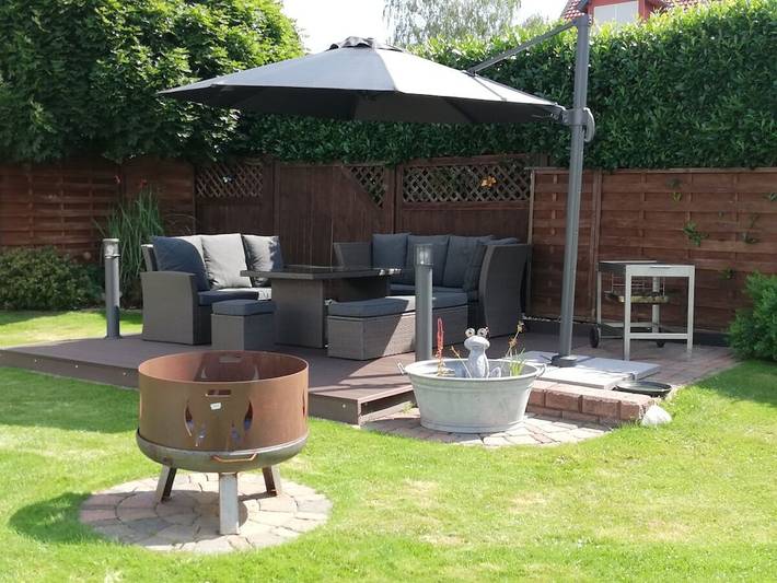 Ferienhaus für 8 Personen, mit Terrasse und Garten sowie Sauna