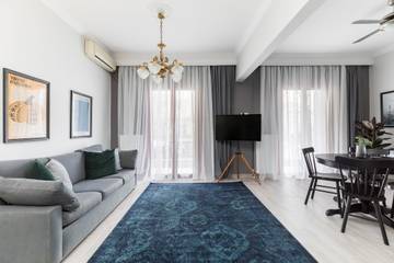 Gîte pour 4 personnes, avec balcon, adapté aux familles à Thessalonique