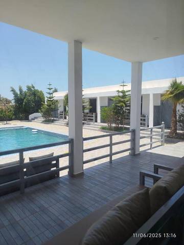 Chambre d’hôte pour 2 personnes, avec jardin ainsi que piscine et vue dans Ghazoua