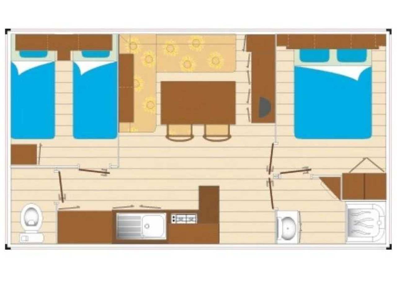 Zecamping familial parc aquatique animaux acceptés locatif Tv 4 pers in Olonne-sur-Mer, Les Sables-d'Olonne