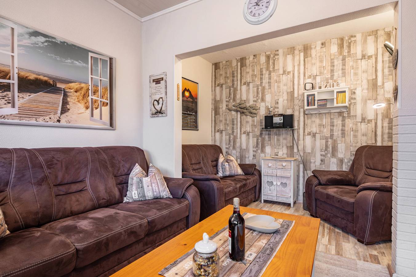 Casa de vacaciones 'Haus Strandliebe' con terraza privada, jardín privado y Wi-Fi in Schillig Strand, Wangerland