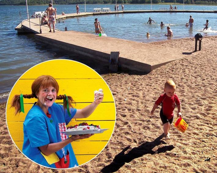 Camping für 4 Personen, mit Terrasse und Garten sowie Sauna in Smaland