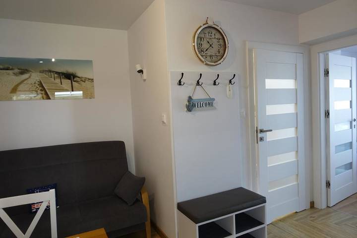 Ferienwohnung für 7 Personen, mit Balkon und Terrasse sowie Ausblick in Rowy