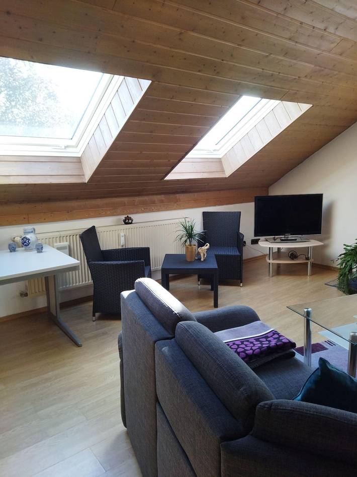 Ganze Ferienwohnung, Schöne Atelierferienwohnung mit Balkon a. d. Donau in Winzer, Bayerisches Donautal