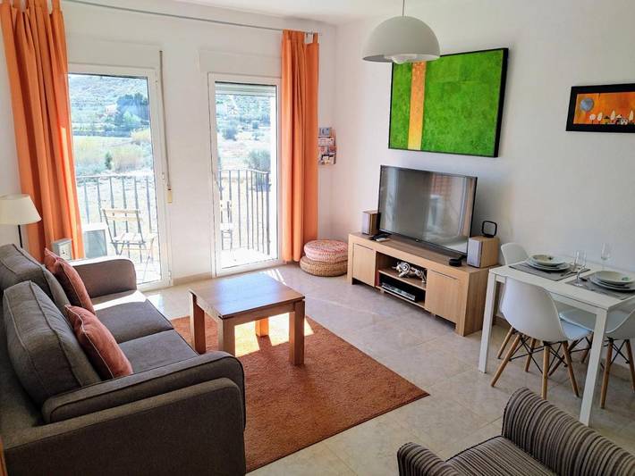 Ferienwohnung für 4 Personen, mit Balkon und Ausblick