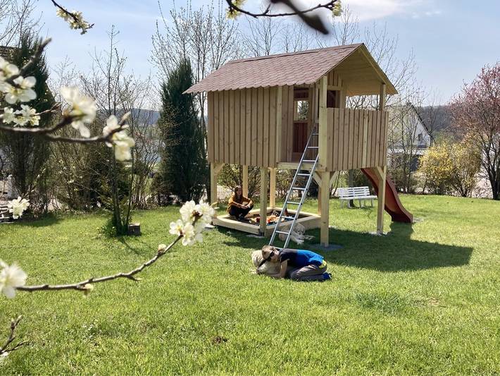 Ferienwohnung für 4 Personen, mit Balkon und Balkon/Terrasse sowie Terrasse und Garten in Rhön-Bayern - 3