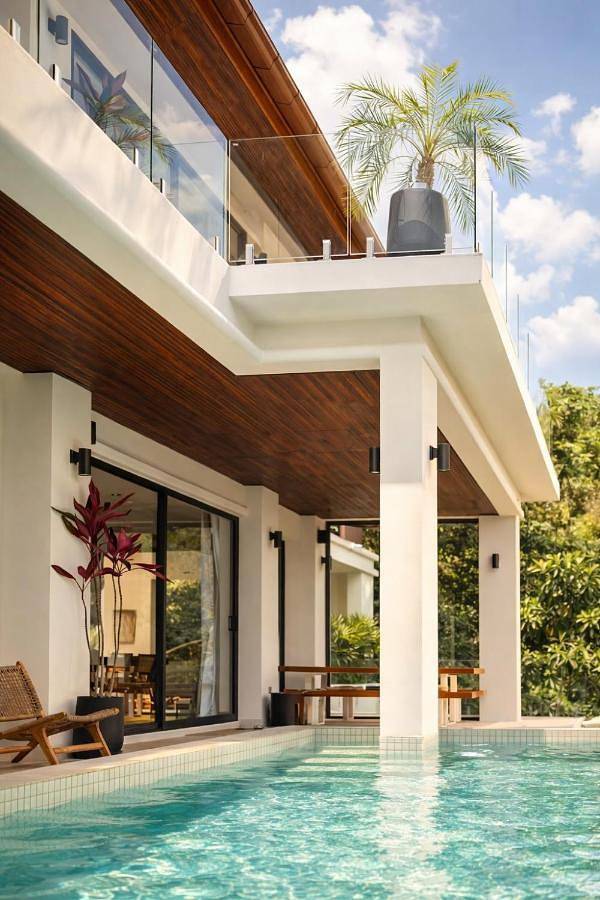 Vakantiehuis voor 6 personen, with uitzicht and balkon as well as zwembad op Koh Samui