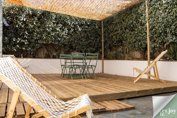 Appartement de vacances pour 4 personnes, avec jardin