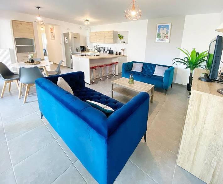 Maison d’hôte pour 6 personnes, avec terrasse à Reims