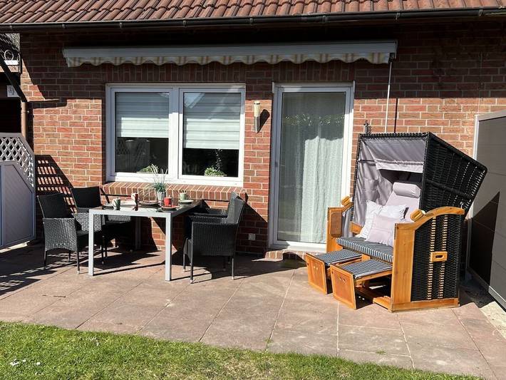 Ferienhaus für 6 Personen, mit Terrasse und Garten sowie Sauna in Hooksiel