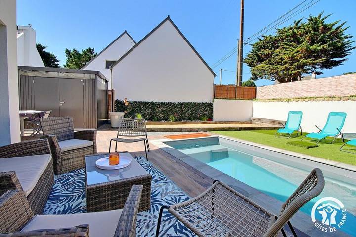 Gîte für 10 Personen, mit Pool und Garten sowie Terrasse