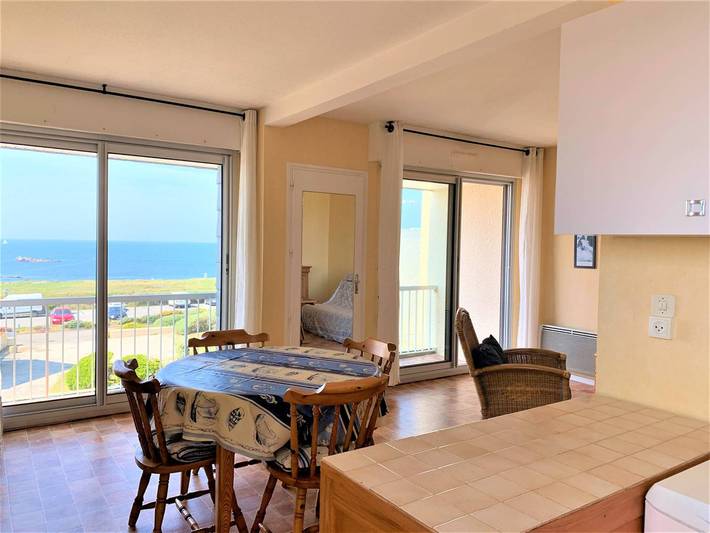 Appartement de vacances pour 4 personnes, avec balcon à Quiberon