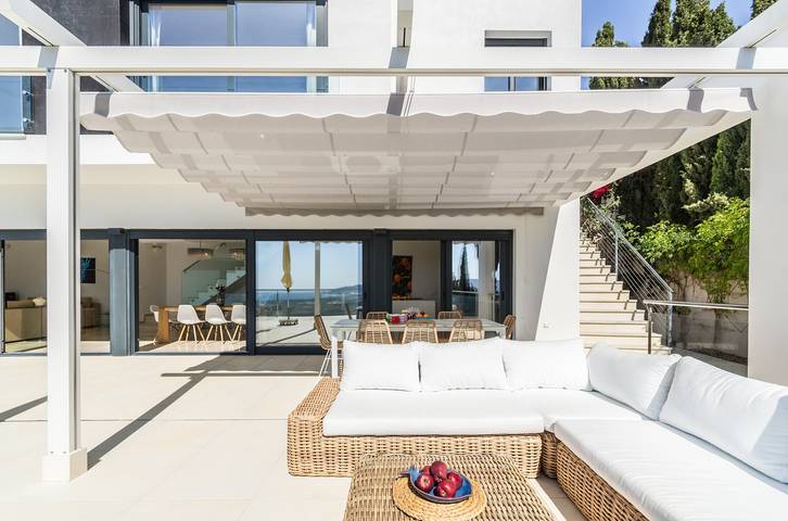 Villa "La Perla" mit Meerblick, privatem Pool & WLAN in Monte de los Almendros, Salobreña