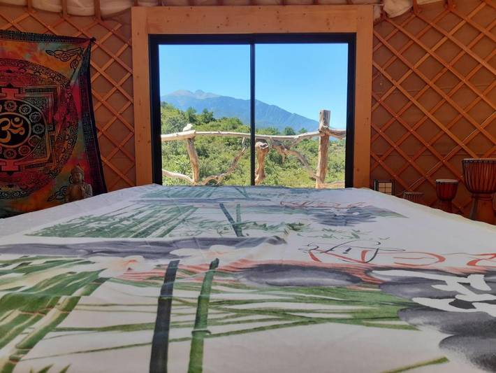 Tente pour 2 personnes, avec jardin ainsi que vue et terrasse dans les Pyrénées-Orientales - 3