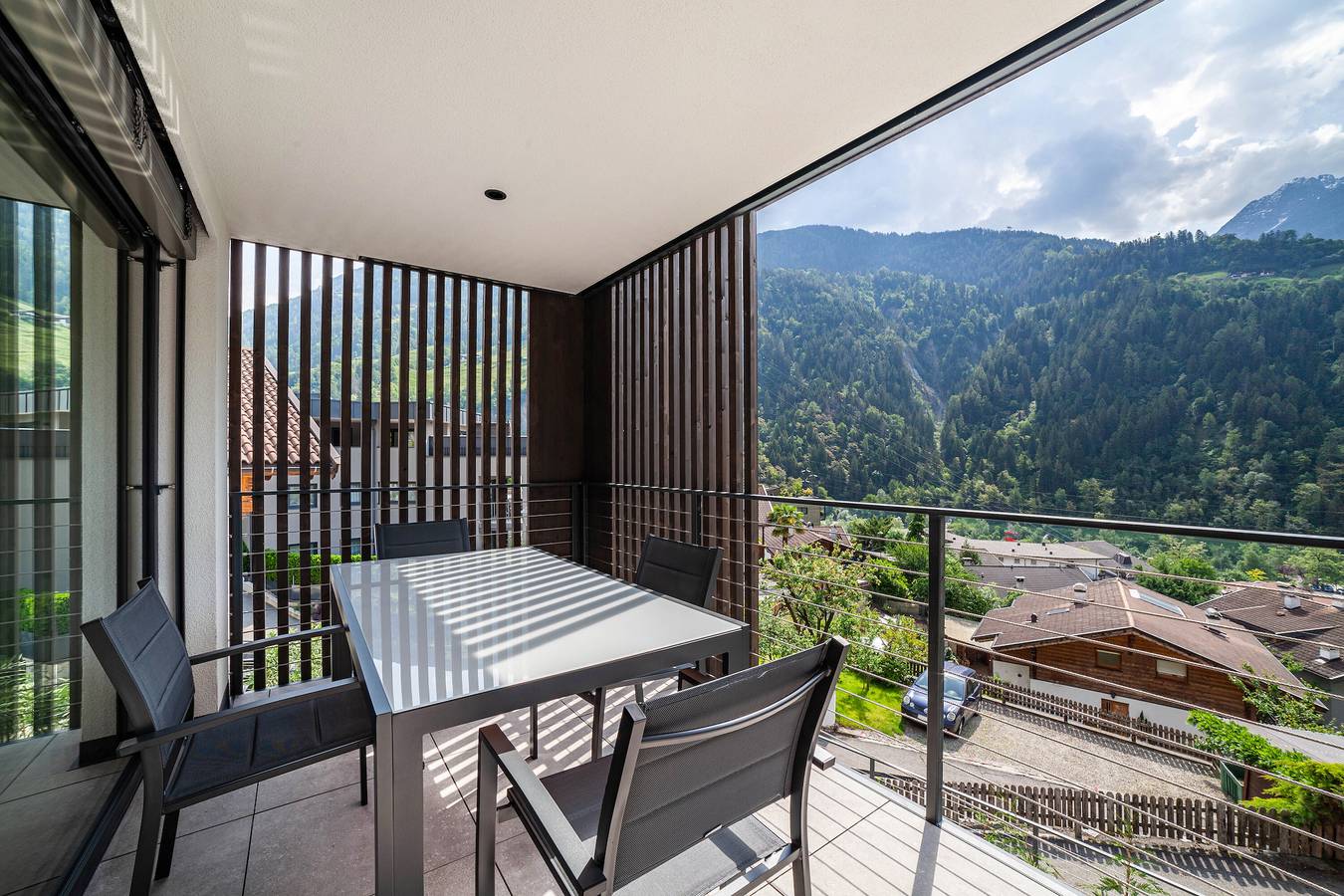 Ganze Wohnung, Ferienwohnung "Lodge Terrace Exclusive Two" mit Bergblick und Wlan in Saltaus, St. Martin in Passeier