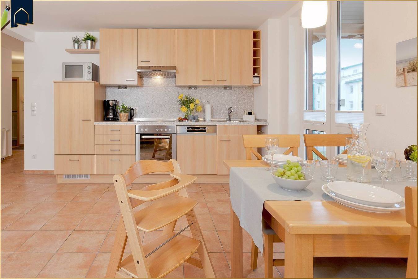 Ganze Wohnung, Wunderschöne Ferienwohnung in Ahlbeck mit Balkon – nur 100 m zum Strand in Drei Kaiserbäder, Heringsdorf